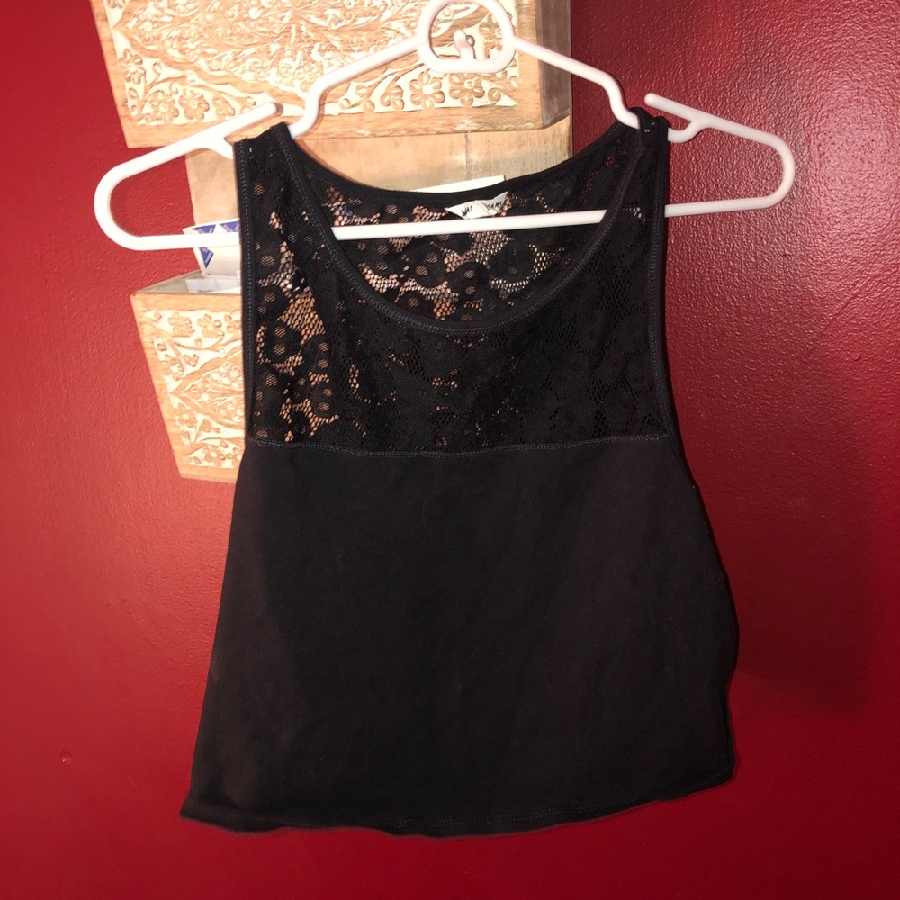 Black crop top